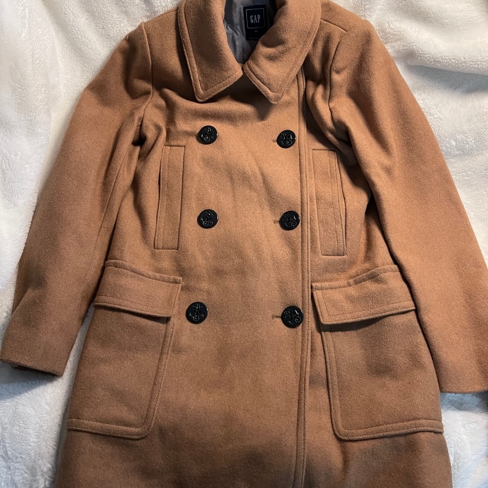 GAP Double - Breasted Wool Coat